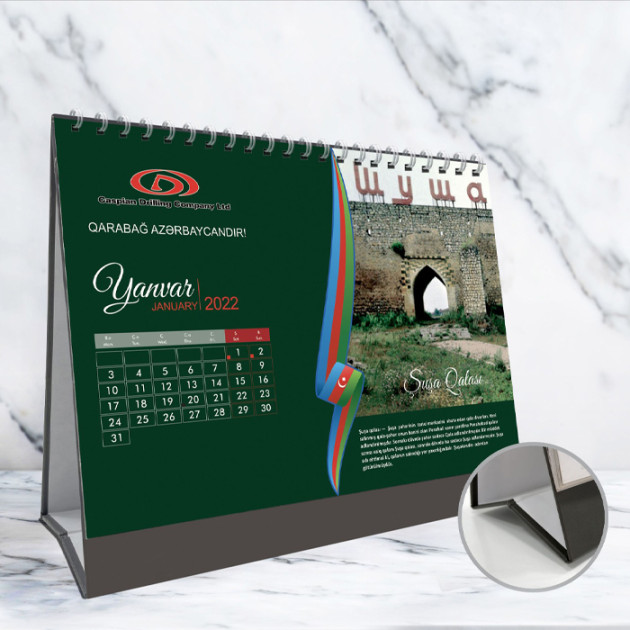 Təqvim / Kardon dayaqla / 21x15